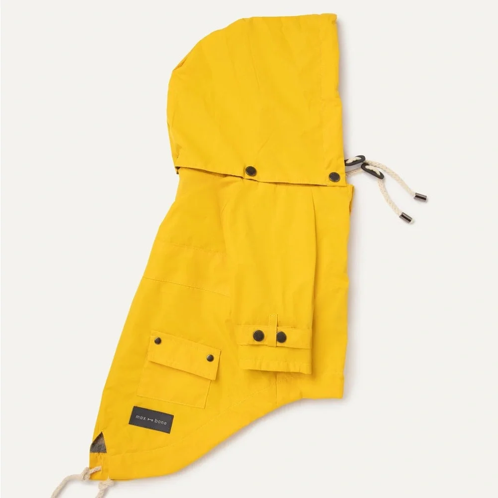 Max & Bone Talon Raincoat Yellow Dog coat